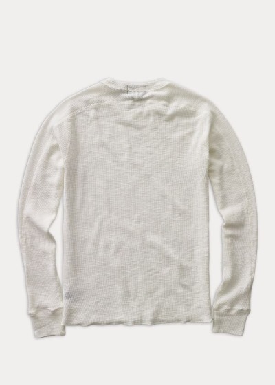 Playeras Ralph Lauren Hombre Blancos - Textured Crewneck - KRLDH5134